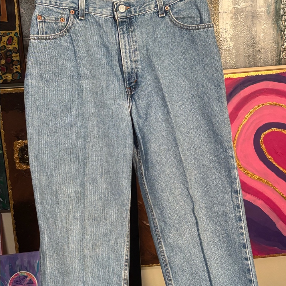 Levi's 550 Classic Blue Straight Leg Women's Jeans - Picture 5 of 11